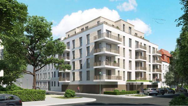 Moderner Neubau mit Balkonen und eleganter Architektur in zentraler Lage von Magdeburg-Sudenburg